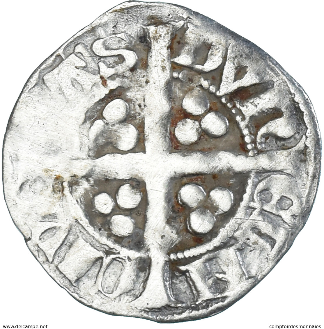 Monnaie, Grande-Bretagne, Edward I, II, III, Penny, Durham, TB+, Argent - 1066-1485 : Bas Moyen-Age