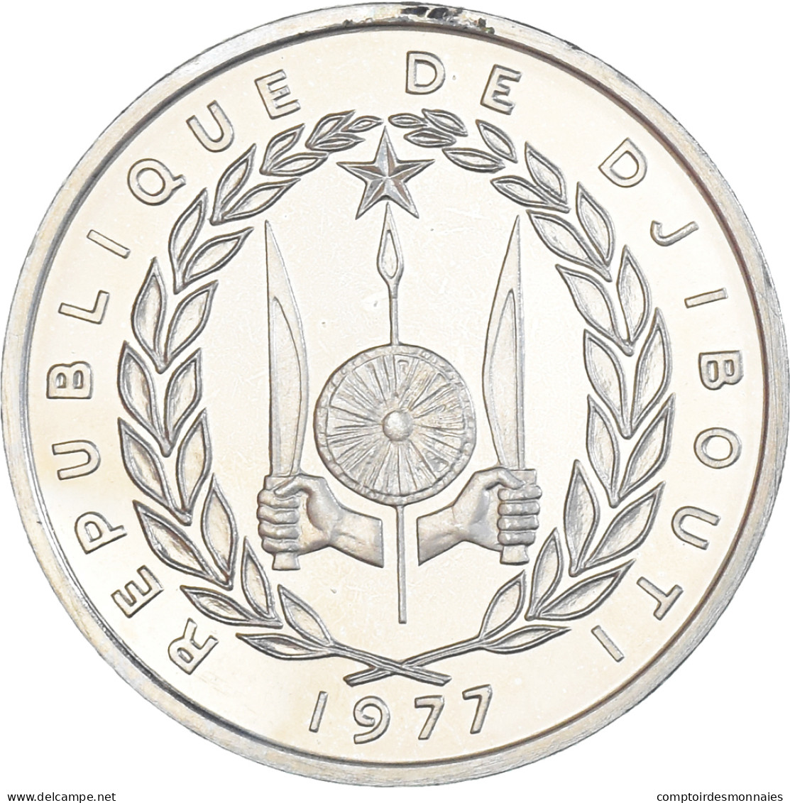 Monnaie, Djibouti, 100 Francs, 1977, Monnaie De Paris, ESSAI, FDC, Cupro-nickel - Gibuti