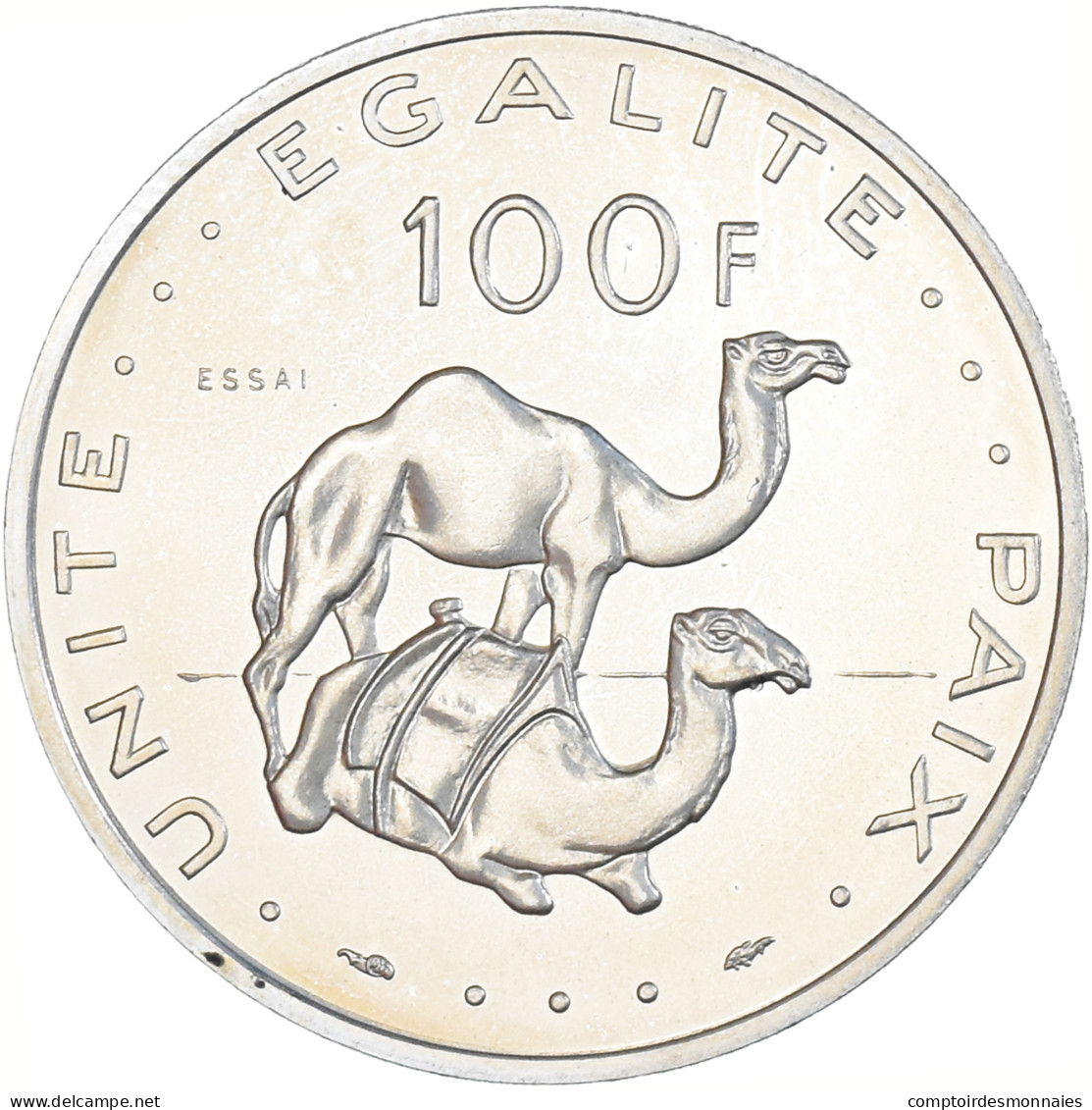 Monnaie, Djibouti, 100 Francs, 1977, Monnaie De Paris, ESSAI, FDC, Cupro-nickel - Dschibuti