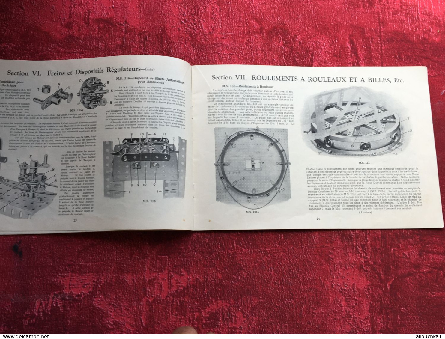 MECCANO Catalogue livre revue Jouets anciens Meccano Catalog book review Old toys Meccano