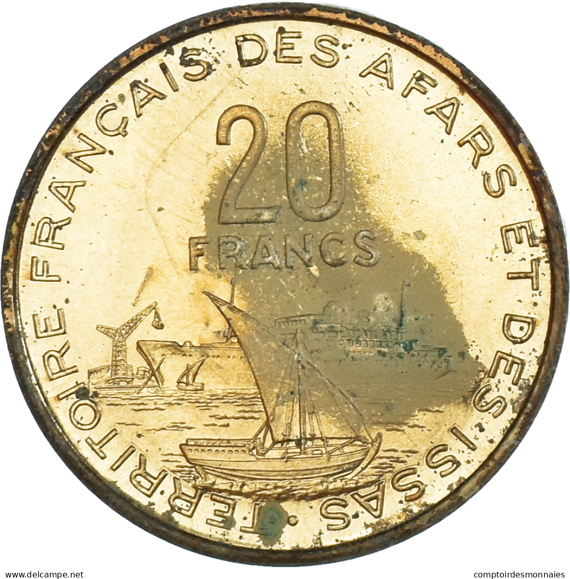 Monnaie, Territoire Français Des Afars Et Des Issas, 20 Francs, 1968, MDP, ESSAI - Djibouti