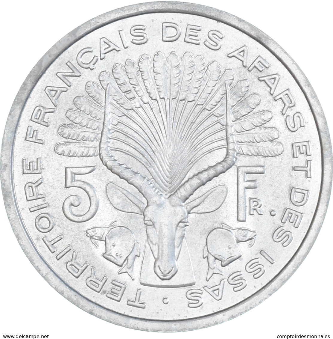 Monnaie, Territoire Français Des Afars Et Des Issas, 5 Francs, 1968, MDP, ESSAI - Djibouti