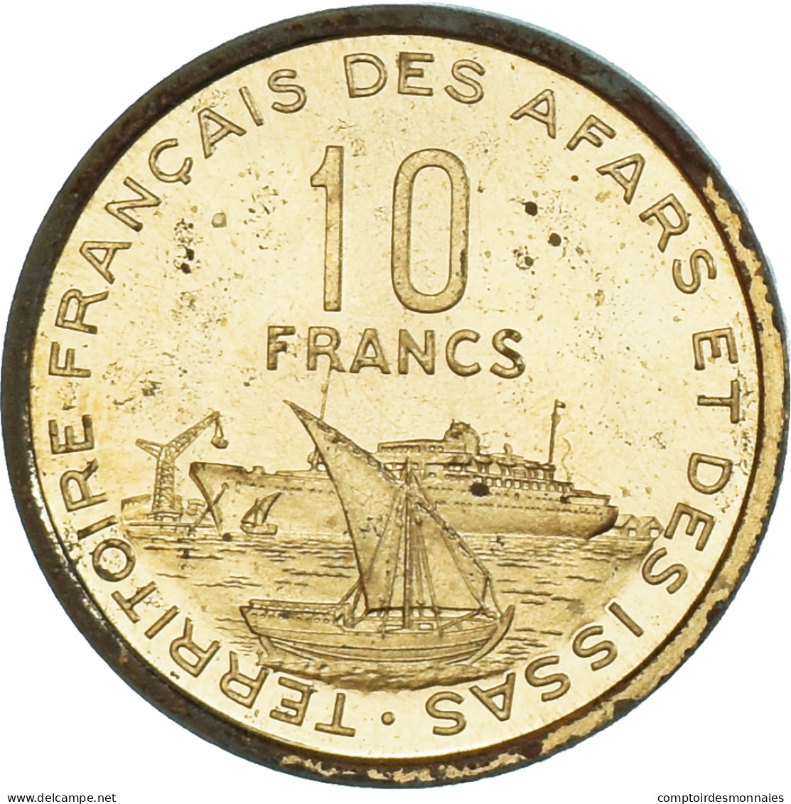 Monnaie, Territoire Français Des Afars Et Des Issas, 10 Francs, 1969, MDP, ESSAI - Gibuti