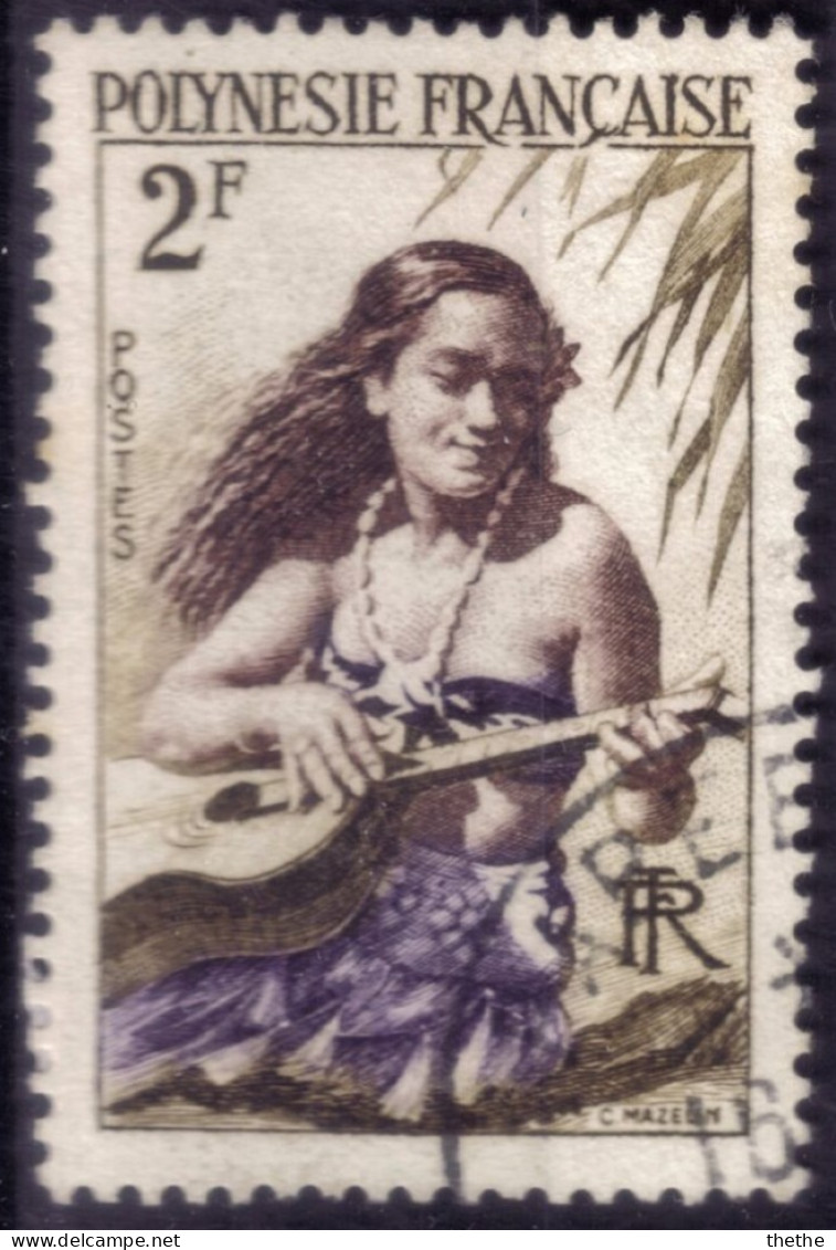 POLYNESIE -  Joueuse De Guitare - Used Stamps