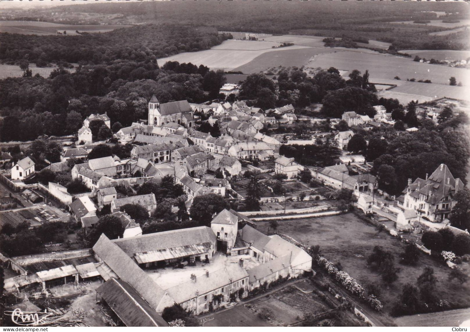 95, Maffliers, Vue Générale Aérienne Et Le Manoir - Maffliers