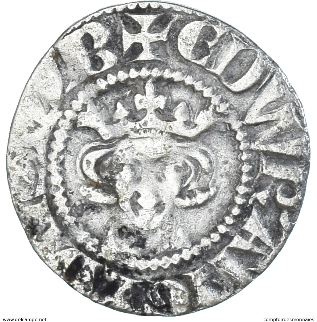 Monnaie, Grande-Bretagne, Edward I, II, III, Penny, Durham, TB+, Argent - 1066-1485 : Bas Moyen-Age