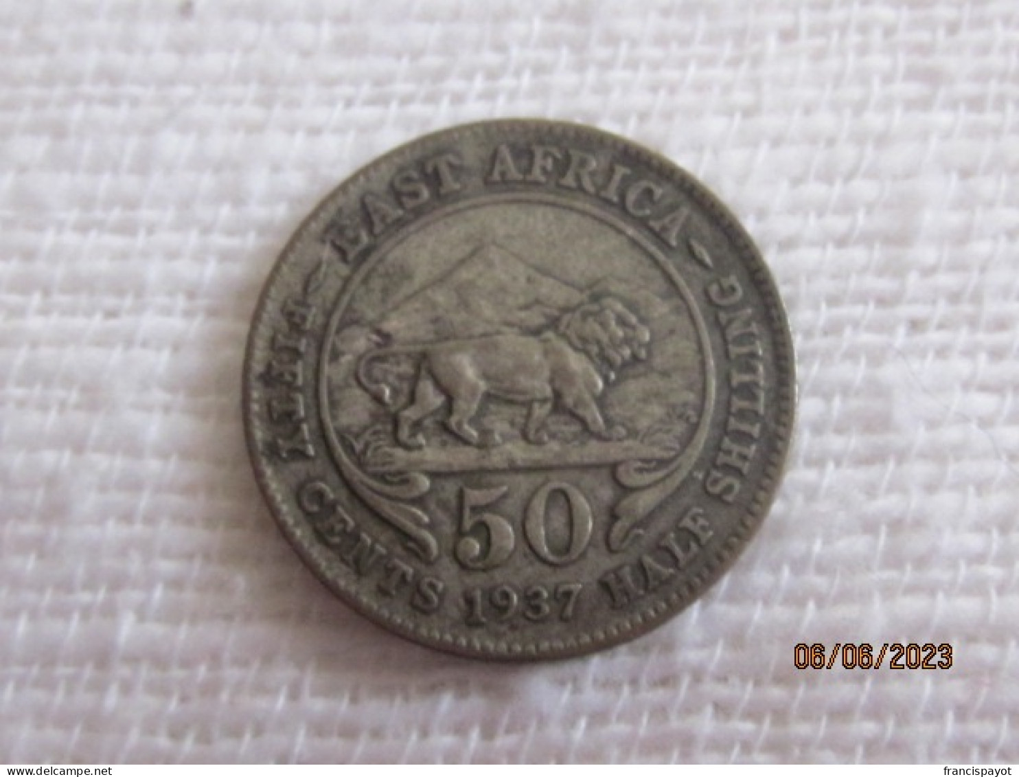 British East Africa: 50 Cents 1937 - Britse Kolonie