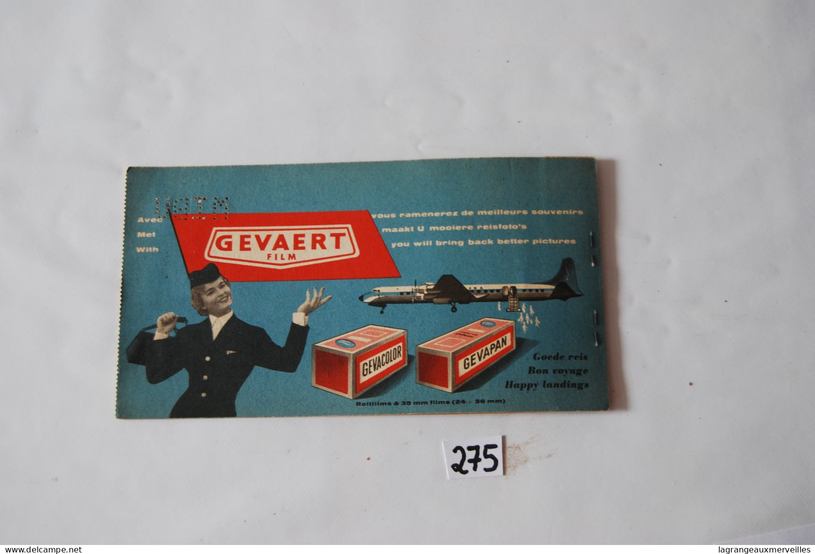 C275 Billet De Voyage - Vol Sabena - Belgian Airlines - 1958 - Europe