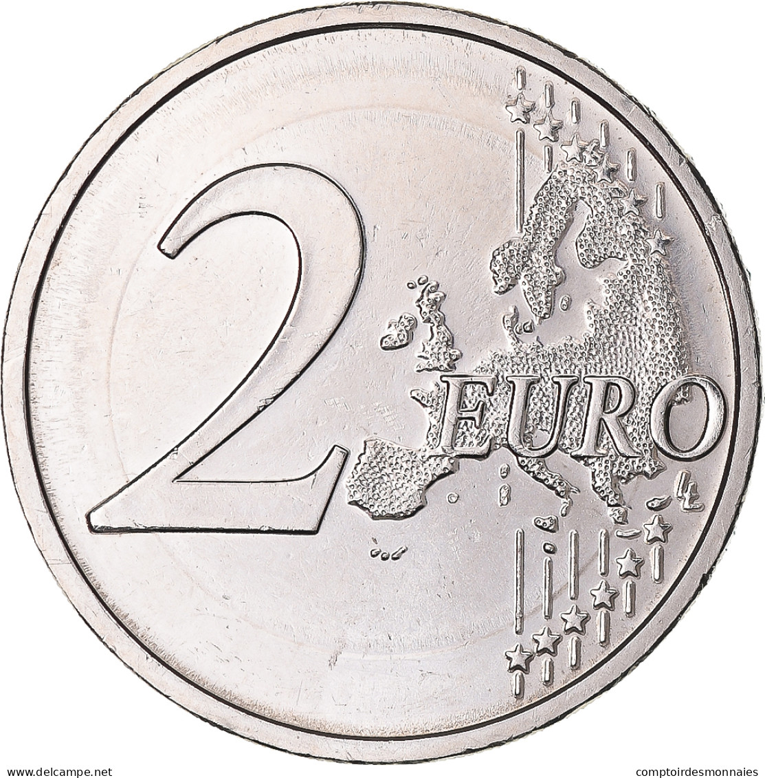 Allemagne, 2 Euro, Thuringe, 2022, Munich, Error Monometallic, SPL+ - Variëteiten En Curiosa