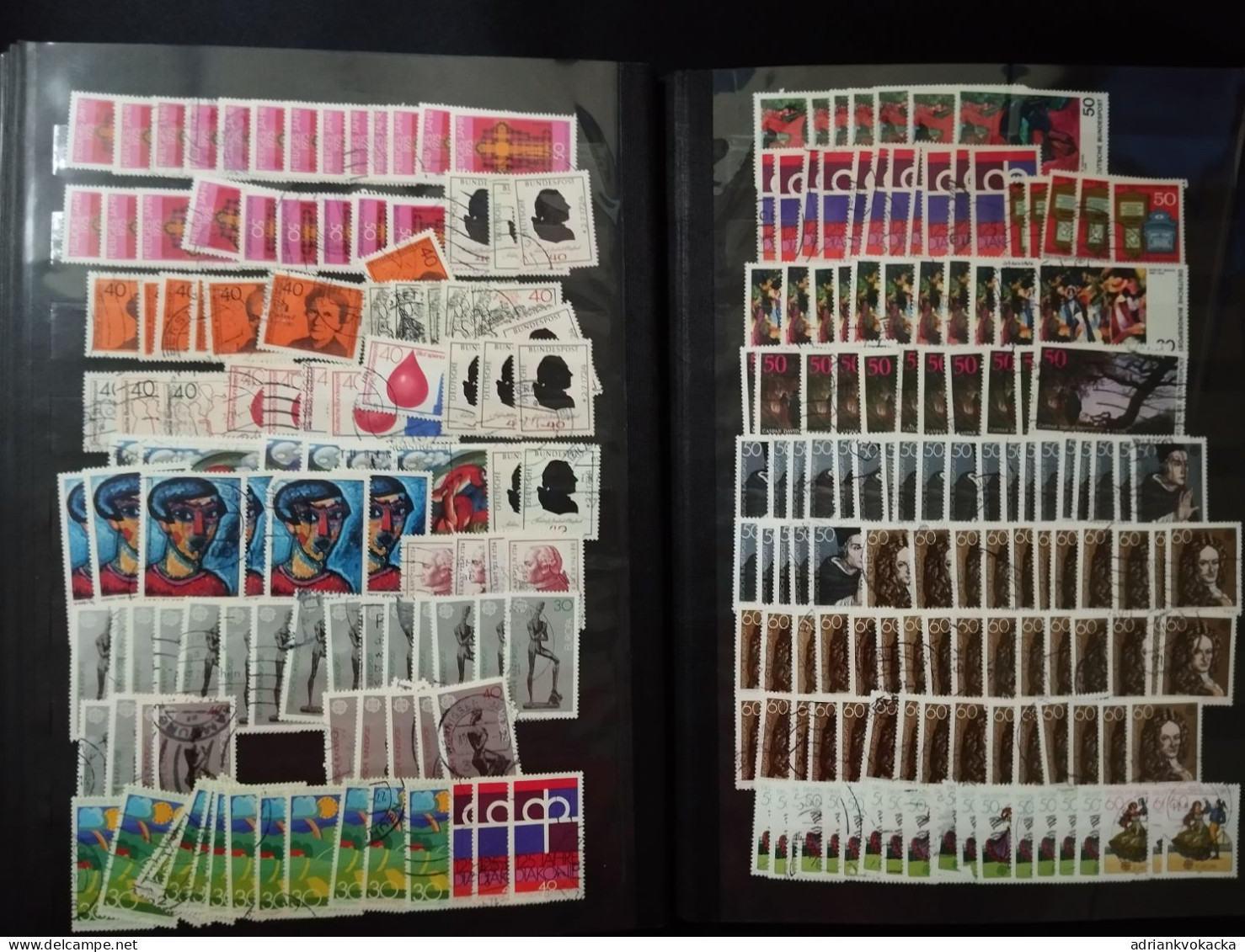 Germany (BRD), collection of thousands stamps, mostly used (0), with a nice album