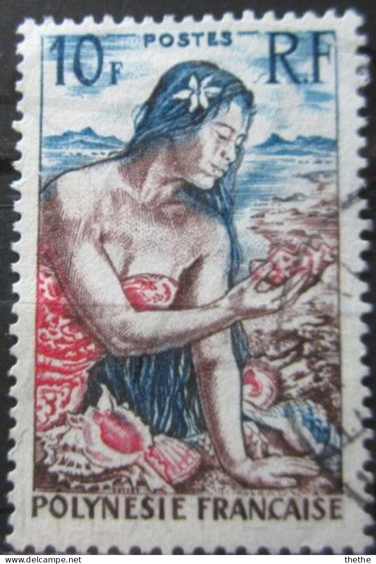 POLYNESIE -  Pêcheuse De Palourdes - Used Stamps