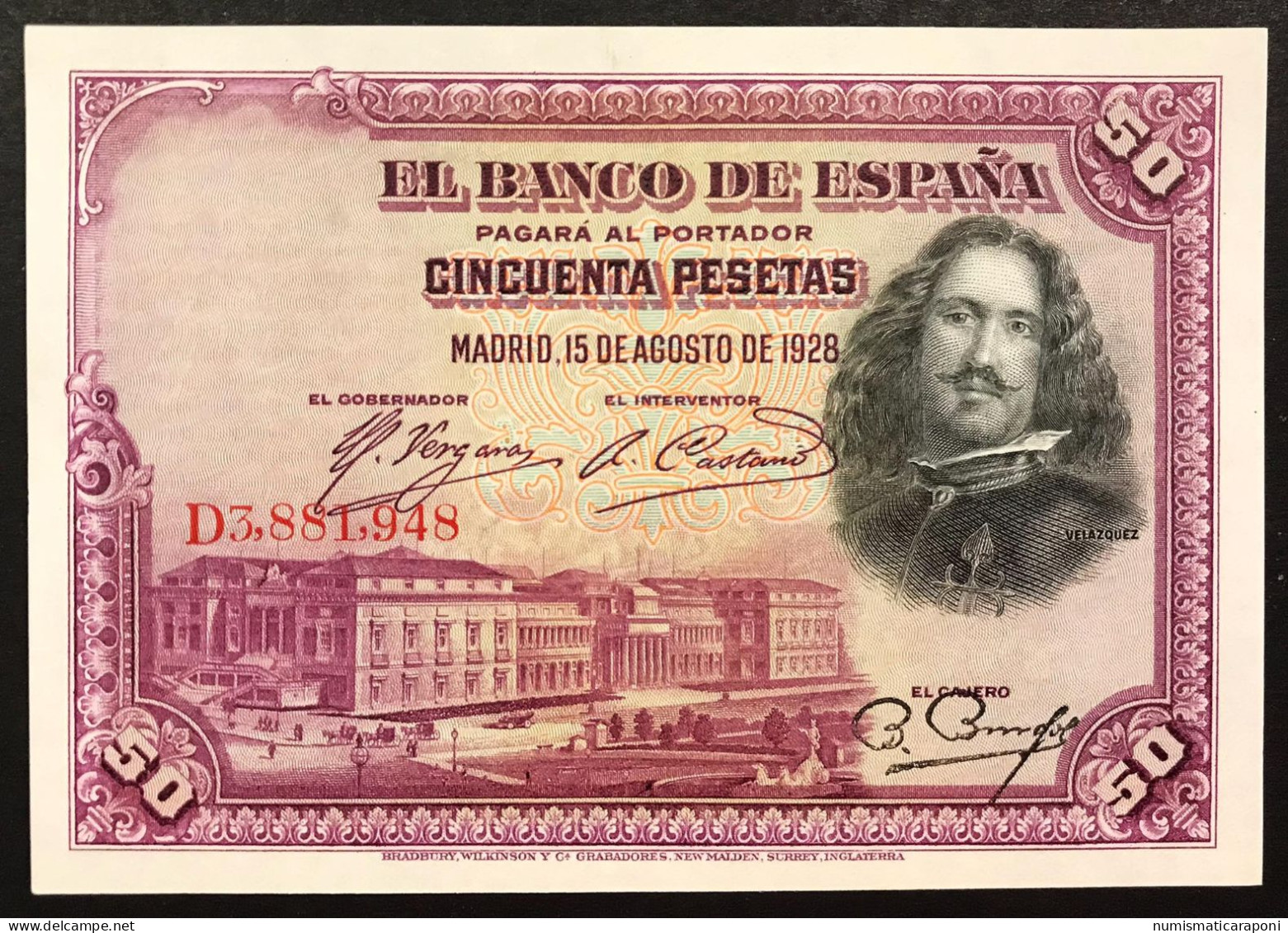 Spagna Espana Espagne 50 Pesetas 1928 KM#75 Q.fds LOTTO 4559 - 500 Pesetas