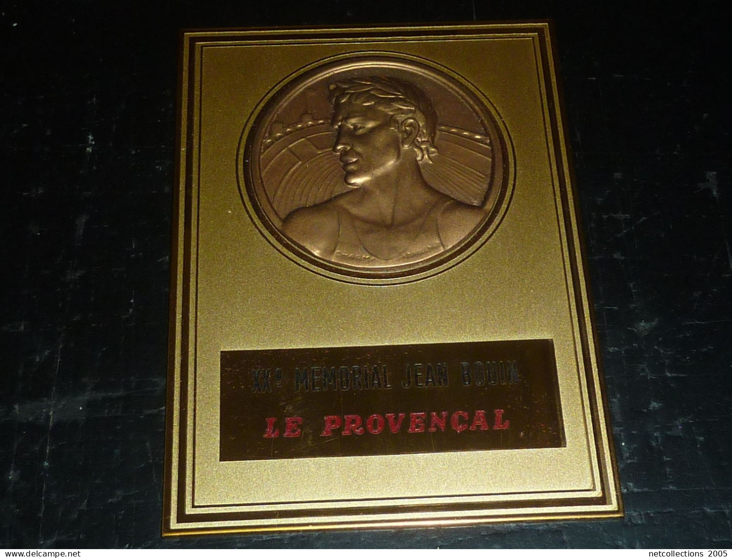 MEDAILLE PLAQUE POUR LE XX° MEMORIAL JEAN BOUIN " LE PROVENCAL " - DANS SON ECRIN EN CARTON (06/23) - Atletiek