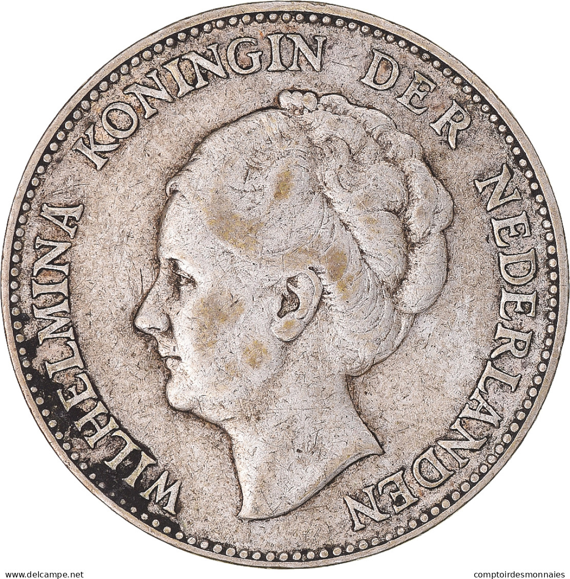 Monnaie, Pays-Bas, Wilhelmina I, Gulden, 1924, TTB, Argent, KM:161.1 - 1 Gulden