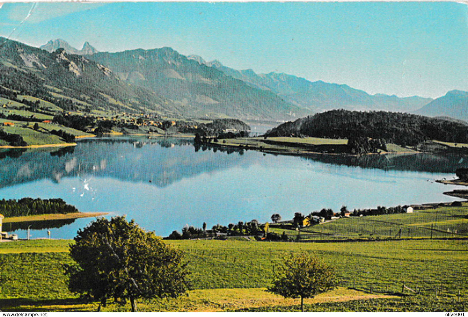 CH - FR - Lac De La Gruyère, Brenieire, Folléran Dt. De Broc Et Chaine Des Vanils - Voyagée Pour La France Le 24/07/1971 - Broc