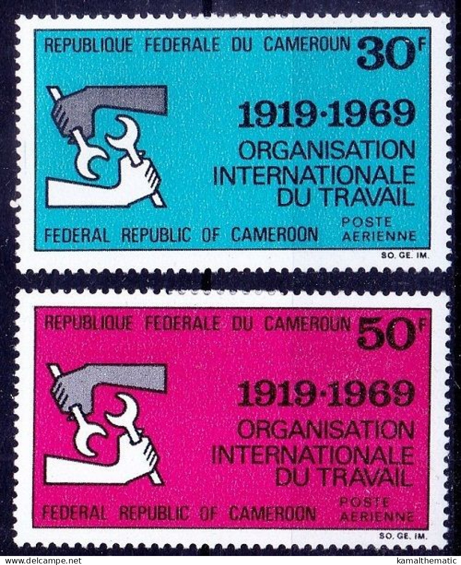 Cameroon 1969 2v Mint Hinged, 50th Anniversary Of The ILO - IAO