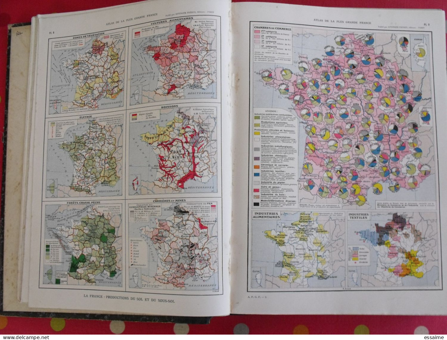 Atlas De La Plus Grande France. Onésime Reclus. Attinger Frères, 1911. Géographie Colonies Indochine Maroc Algérie - Geografia