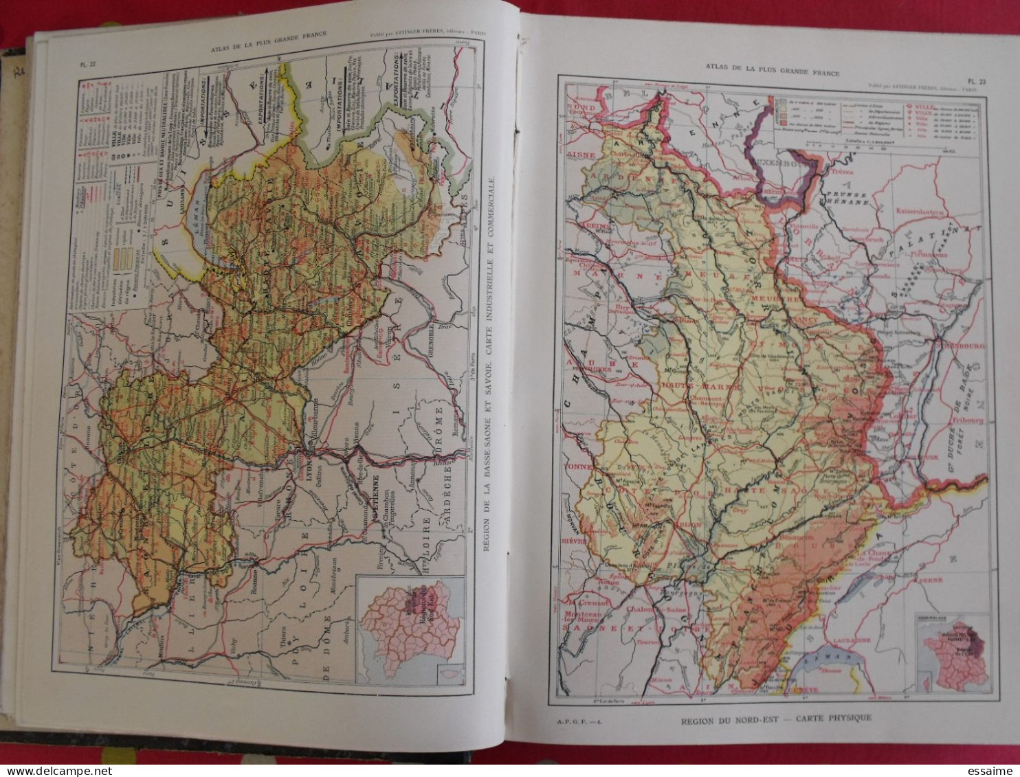 atlas de la plus grande France. onésime Reclus. Attinger frères, 1911. géographie colonies indochine maroc algérie