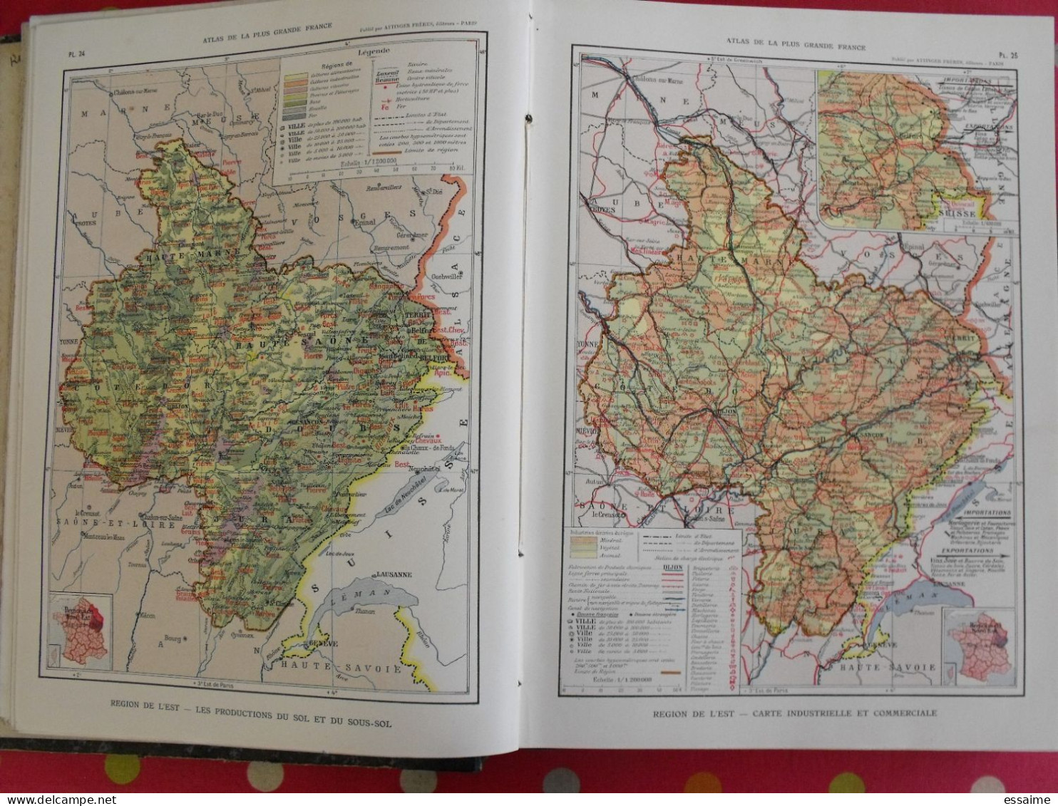atlas de la plus grande France. onésime Reclus. Attinger frères, 1911. géographie colonies indochine maroc algérie