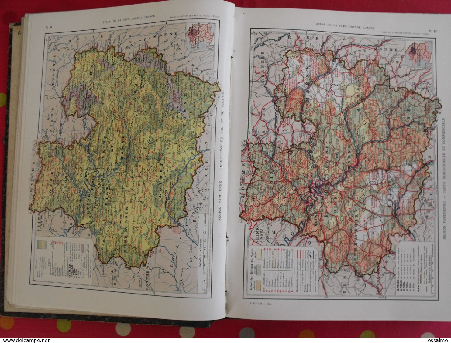 atlas de la plus grande France. onésime Reclus. Attinger frères, 1911. géographie colonies indochine maroc algérie