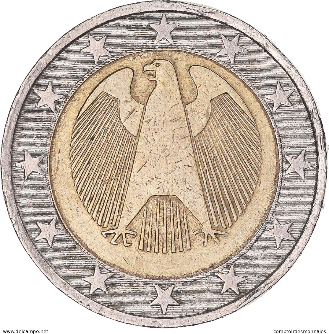 Allemagne, 2 Euro, Trial Turning Star With 2€ Edge, TTB, Bimétallique - Variétés Et Curiosités