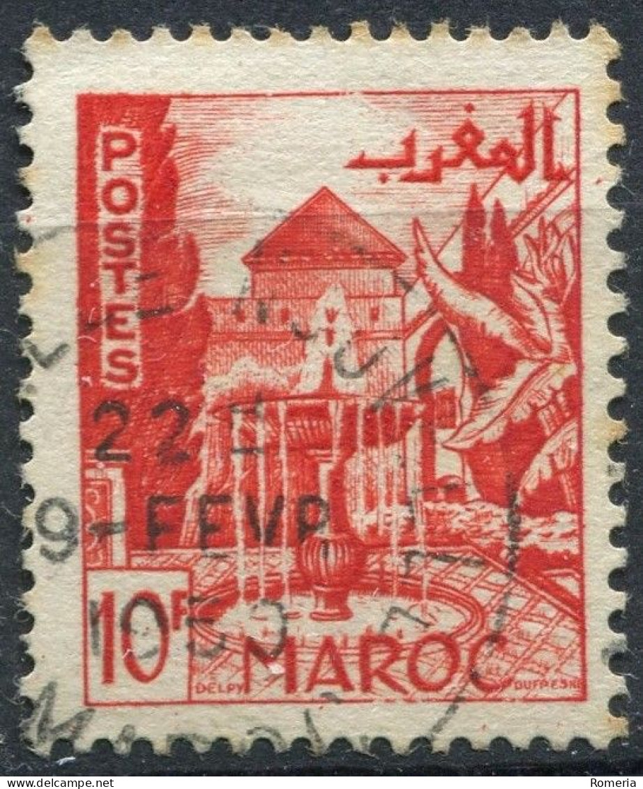 Maroc - 1949 -> 1954 - Lot série courante - oblitérés - Yt 277-279-280->284-306-308-308A-309-310-310A-312-313-314-333