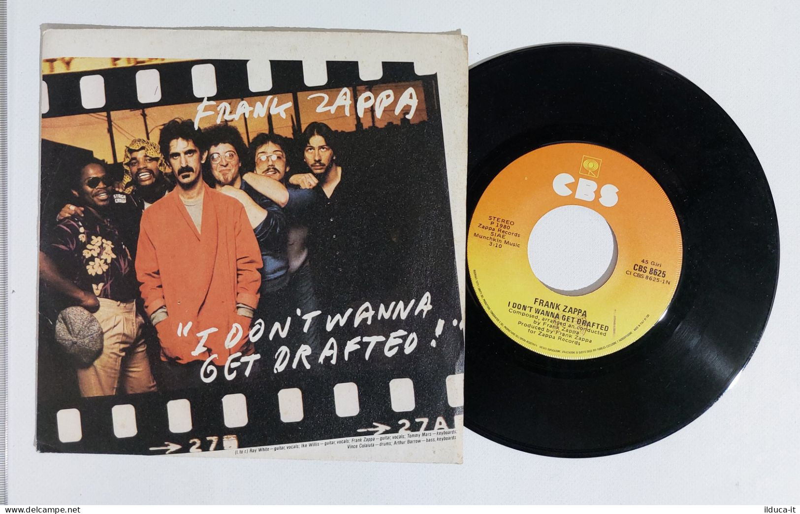 I115274 45 Giri 7" - Frank Zappa - I Don't Wanna Get Drafted / Ancient Armaments - Disco, Pop