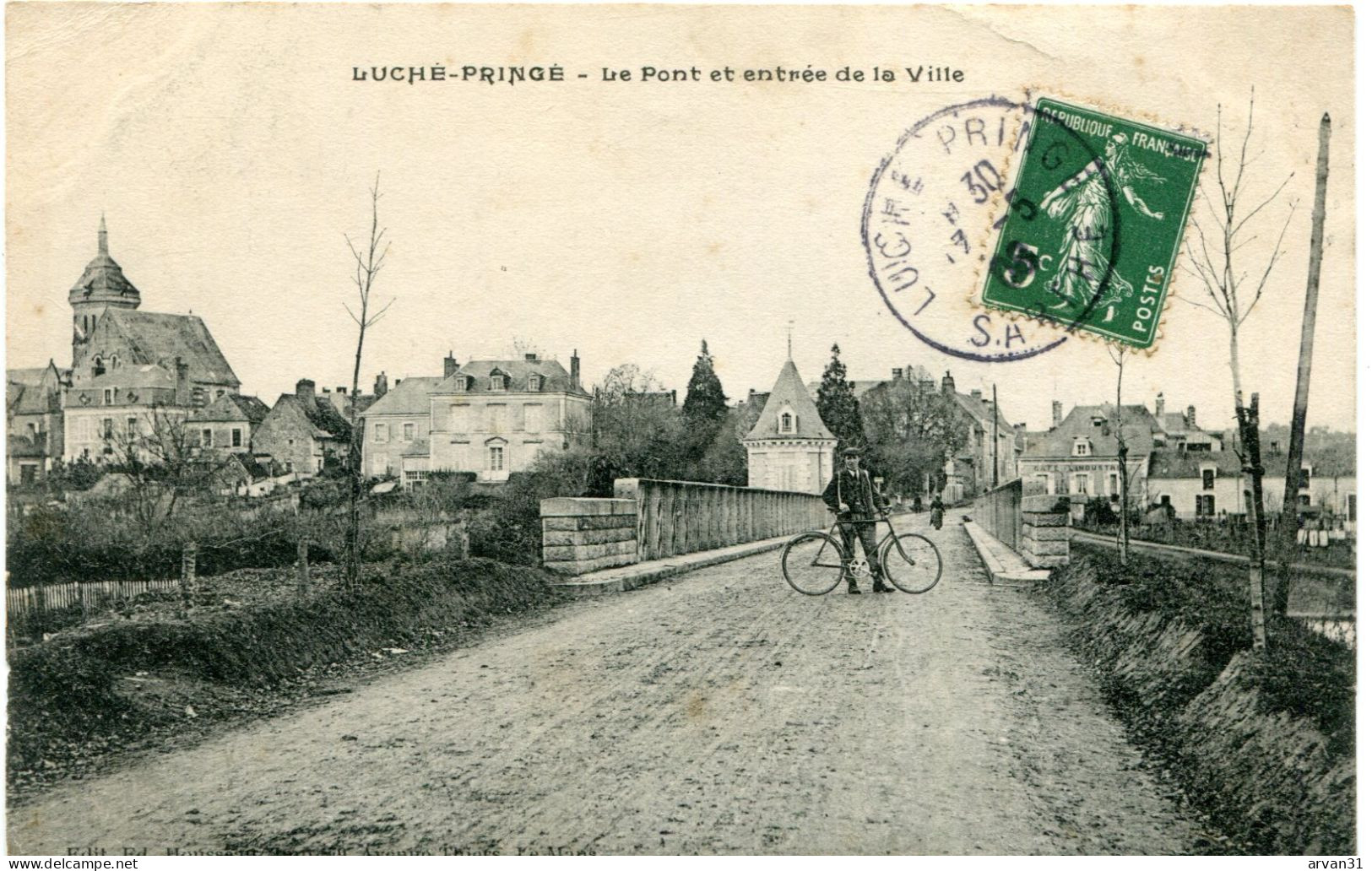 LUCHE PRINGE - LE PONT Et ENTREE De La VILLE - - Luche Pringe