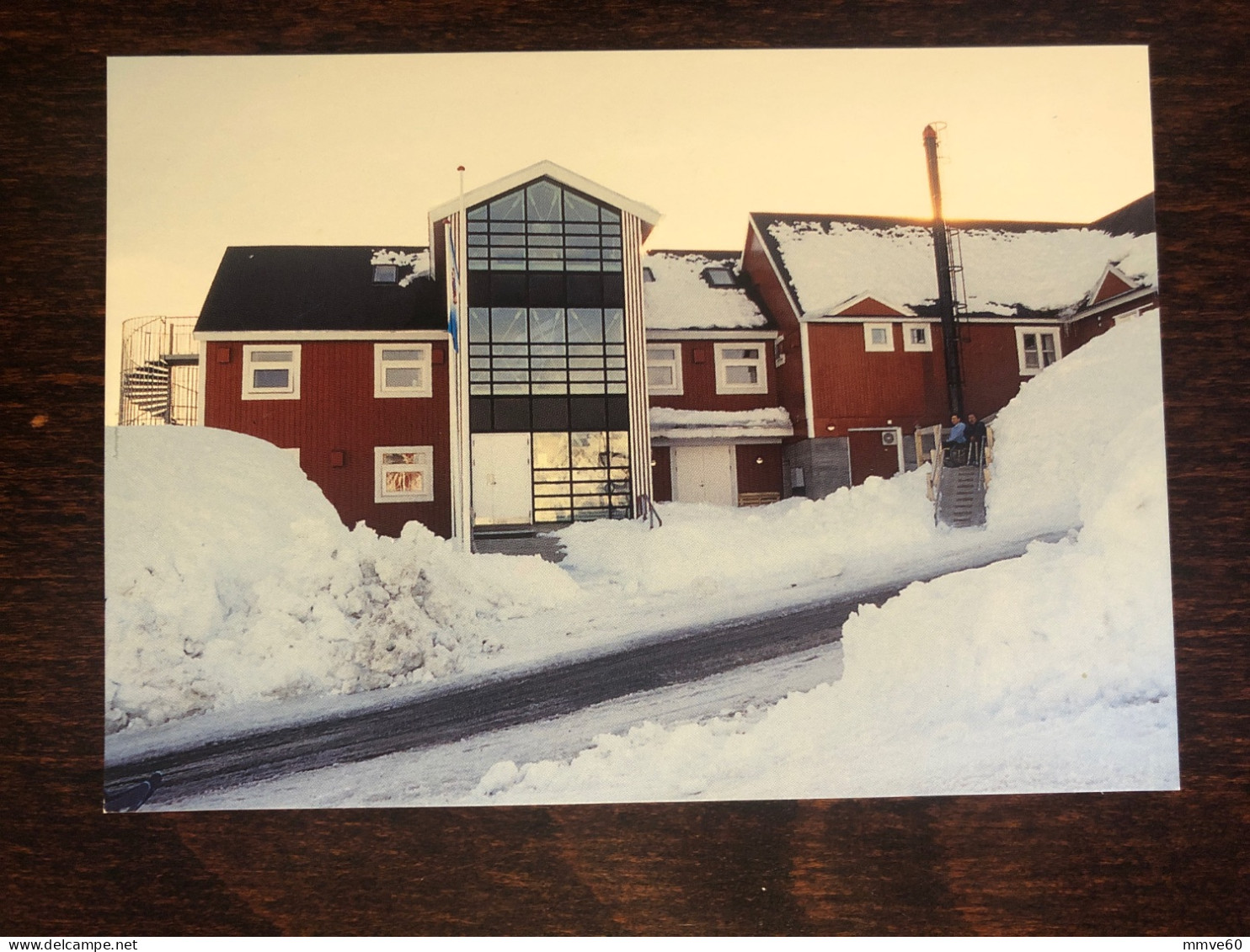 GREENLAND OFFICIAL POSTAL CARD 1995 YEAR DISABLED PEOPLE PHYSICAL THERAPY HEALTH MEDICINE - Briefe U. Dokumente