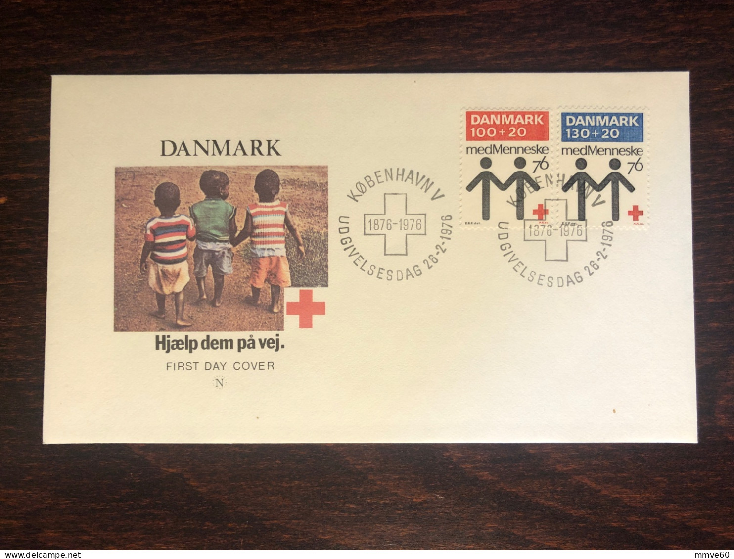 DENMARK FDC 1976 YEAR RED CROSS HEALTH MEDICINE - Briefe U. Dokumente