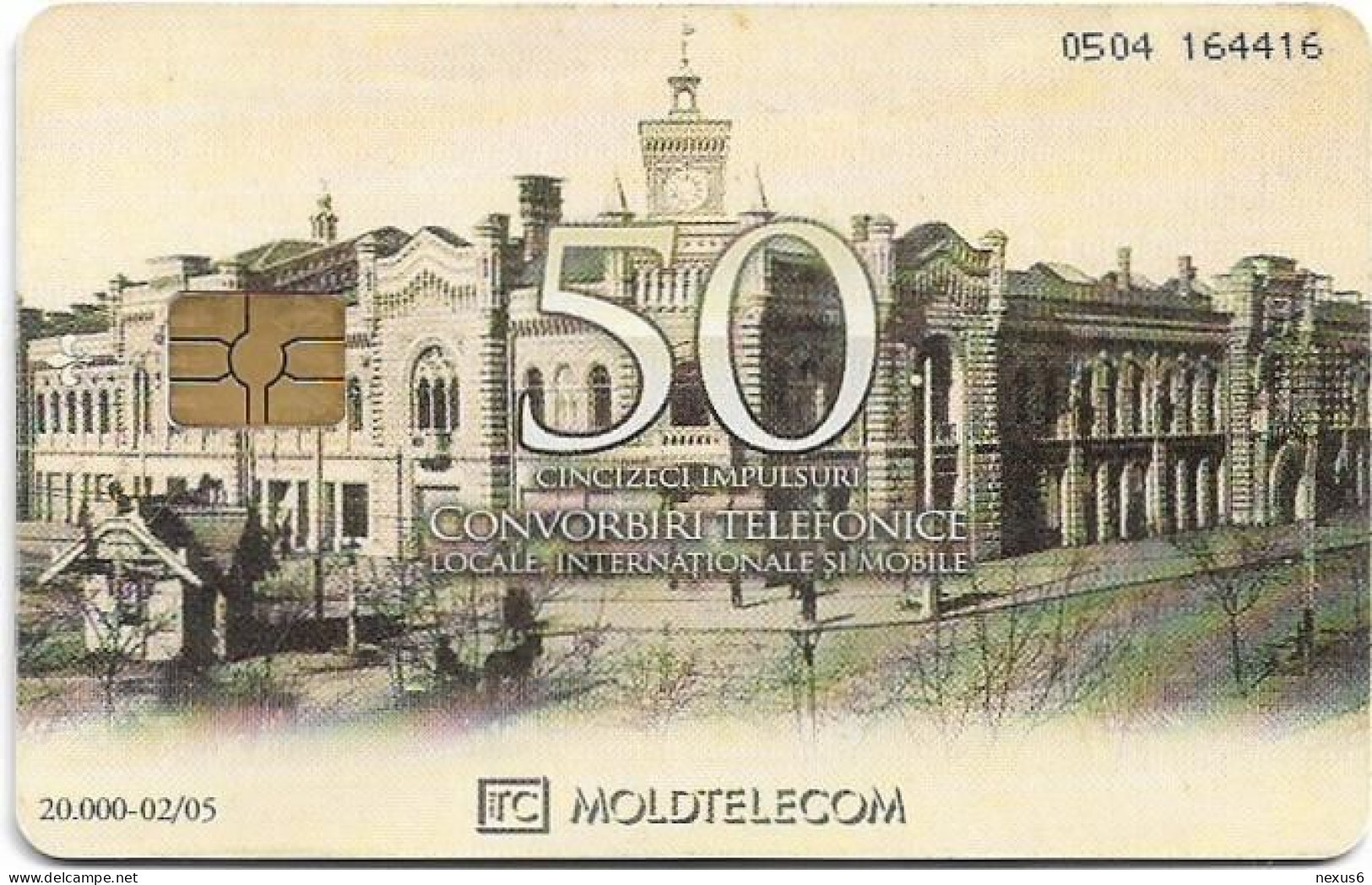 Moldova - Moldtelecom - Chisinau, Passaj, Gem5 Red, 02.2005, 50U, 20.000ex, Used - Moldova