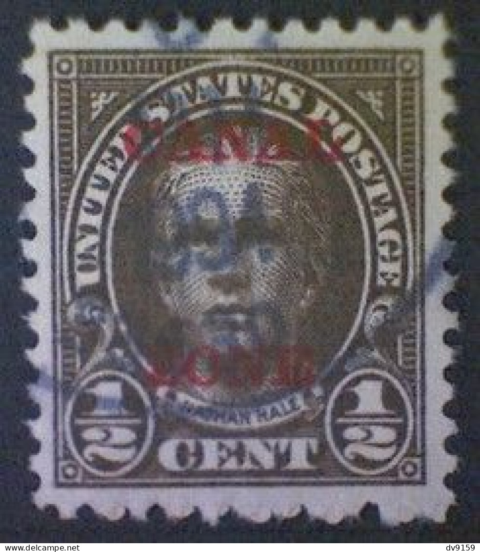 United States (Canal Zone), Scott #70, Used(o), 1925, Nathan Hale, ½¢, Olive Brown - Kanalzone