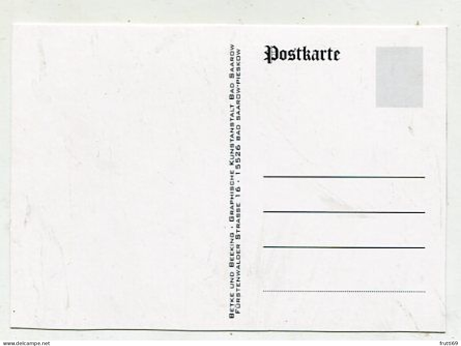 AK 136605 GERMANY - Am Scharmützelsee B. Saarow - MODERN REPRODUCTION CARD - Bad Saarow