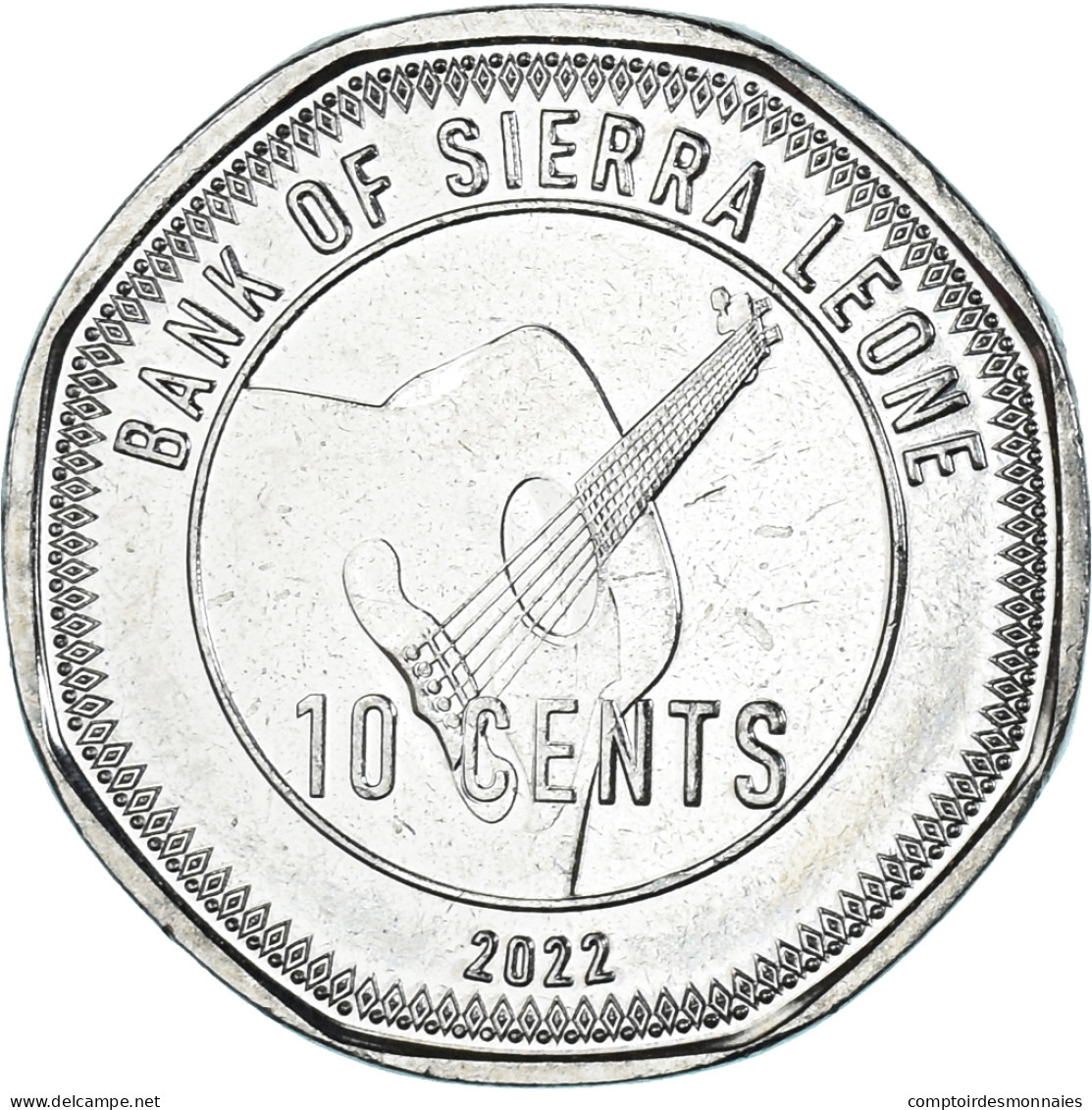 Monnaie, Sierra Leone, 10 Cents, 2022, Sooliman Ernest Rogers, SPL, Acier - Sierra Leone
