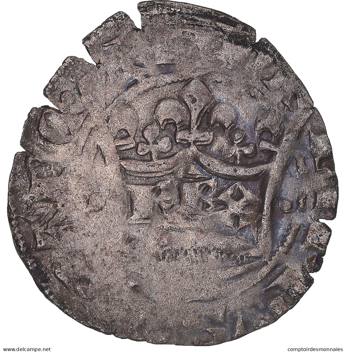 Monnaie, France, Philippe VI, Double Tournois, 1328-1350, TB, Billon - 1328-1350 Philip VI The Forunate