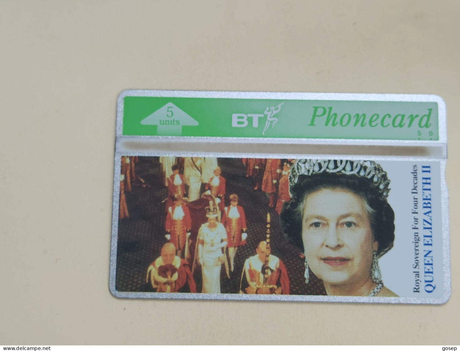 United Kingdom-(BTO-027)-Queen Elizabeth 2-(49)(5units)(343K93002)price Cataloge MINT-4.00£+1card Prepiad Free - BT Übersee