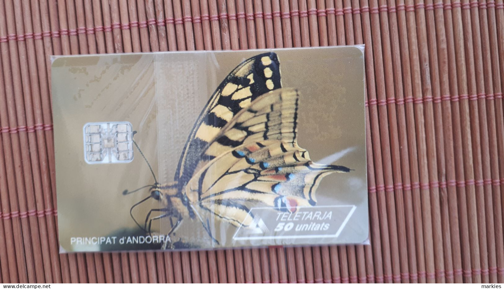 Phonecard Buterfly With Blister Mint,Neuve) Rare - Andorre