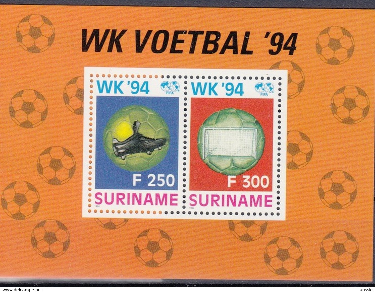 Suriname 1994 Yvertn° Bloc 67 *** MNH Cote 75 FF Sport Football Soccer - Surinam