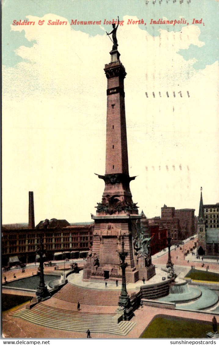 Indiana Indianapolis Soldiers And Sailors Monument 1912 - Indianapolis