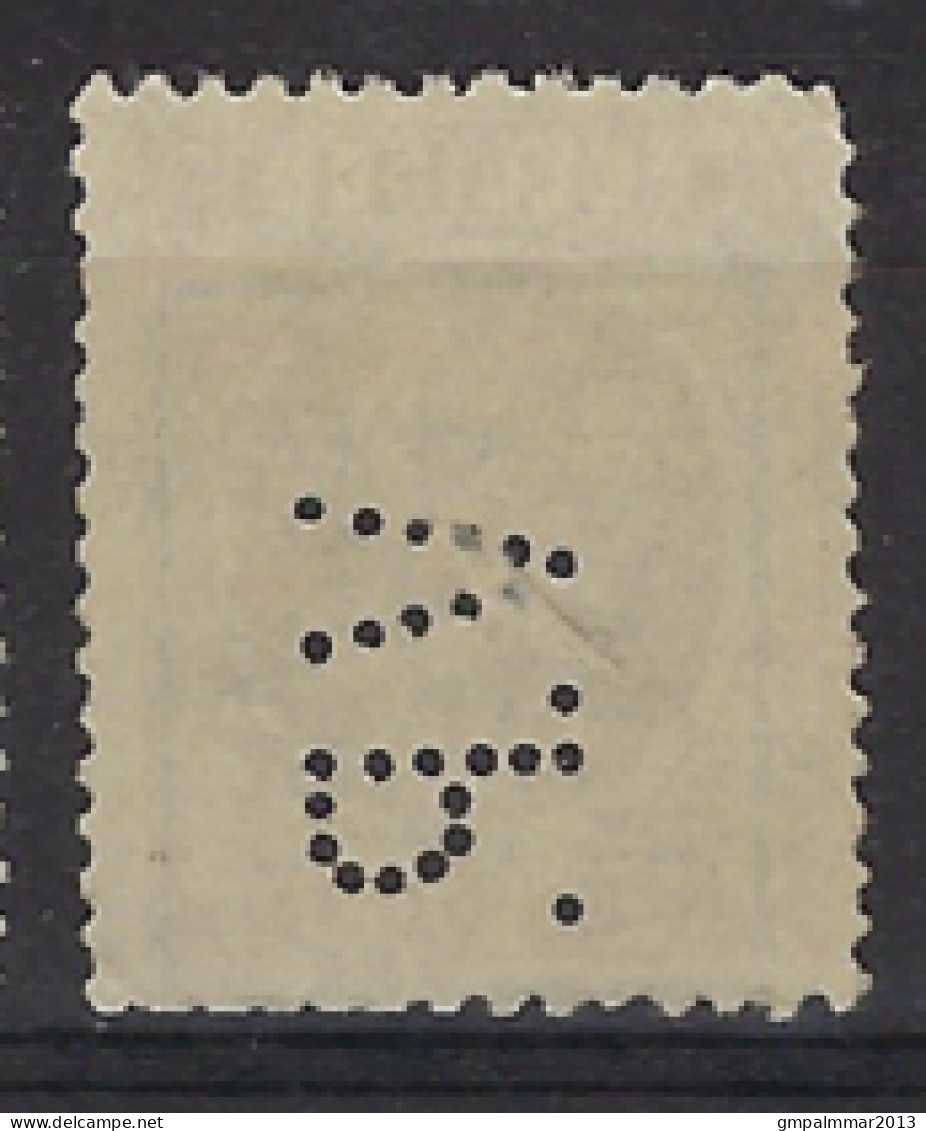 PERFIN / PERFO " V.P. " HOUYOUX Nr. 192 TYPO Voorafgestempeld Nr. 115A  ANTWERPEN 1925 ANVERS Geperforeerd ! LOT 206 - Typografisch 1922-31 (Houyoux)
