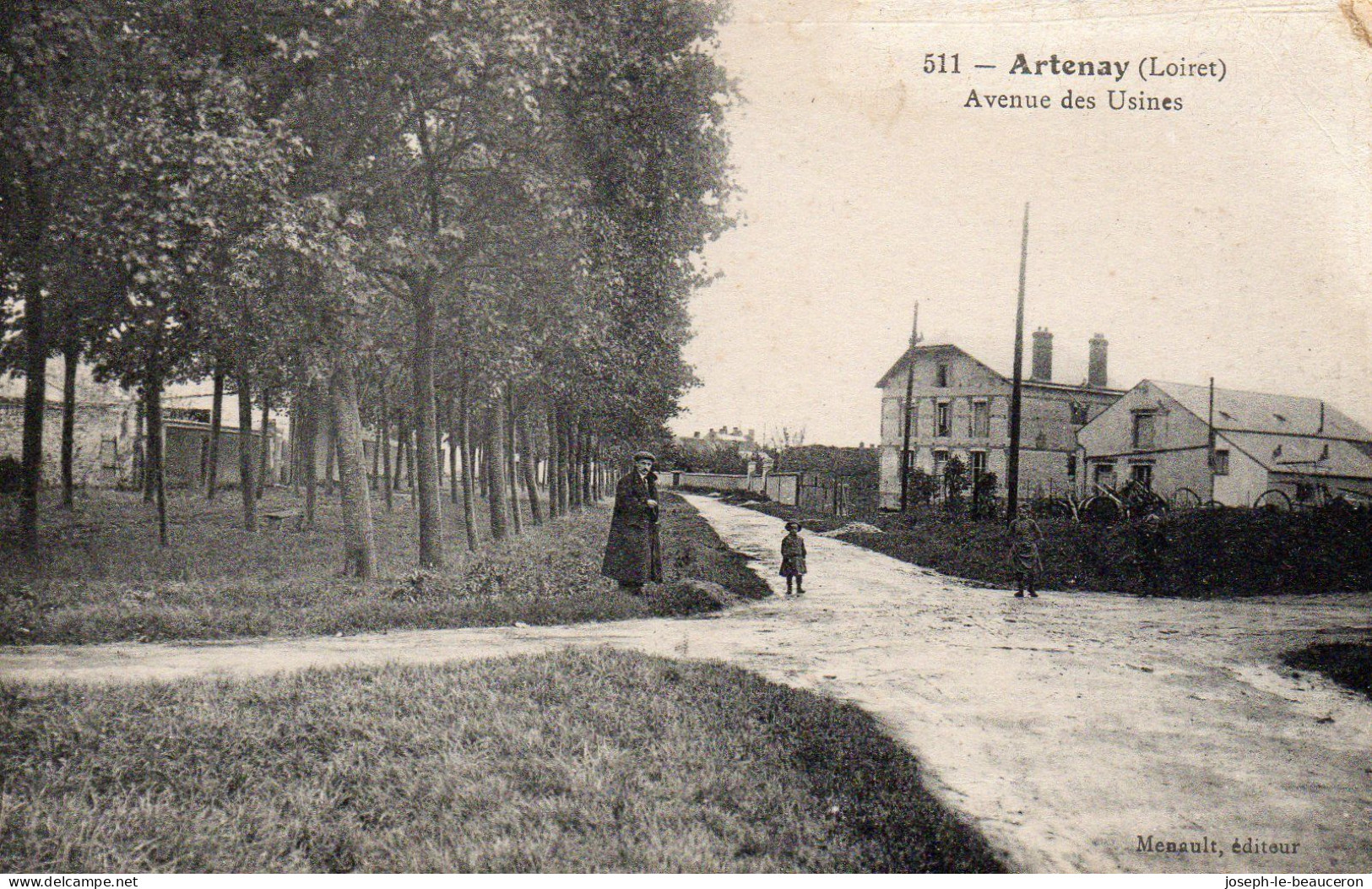 ARTENAY - 45 - Avenus Des Usines - 1917 - - Artenay