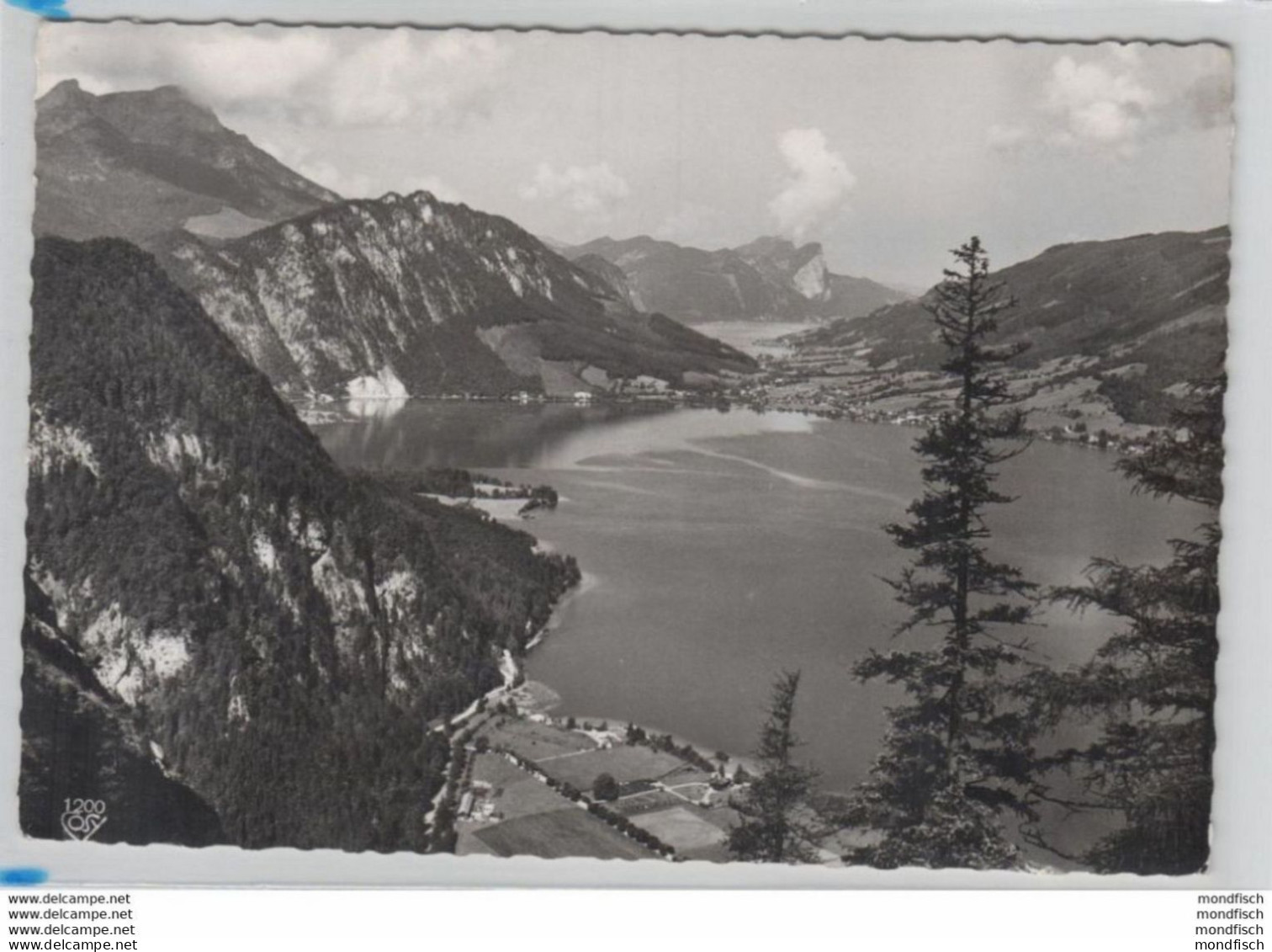 Blick Auf Den Attersee Mit Unterach - Dahinter Mondsee Mit Schafberg - Attersee-Orte