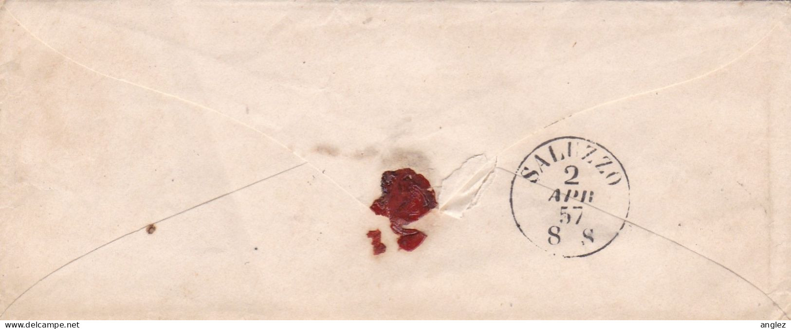 Italy - 1857 Cover Torino To Saluzzo - Zonder Classificatie