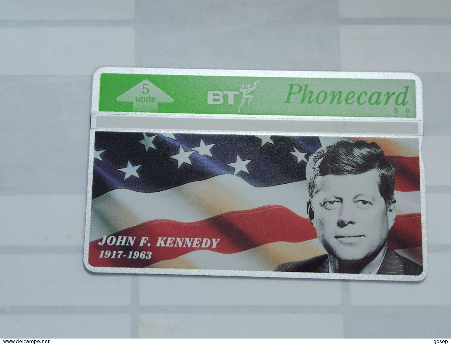 United Kingdom-(BTO-036)-J.F.KENNEDY-(64)(5units)(305K00272)price Cataloge MINT-6.00£+1card Prepiad Free - BT Übersee