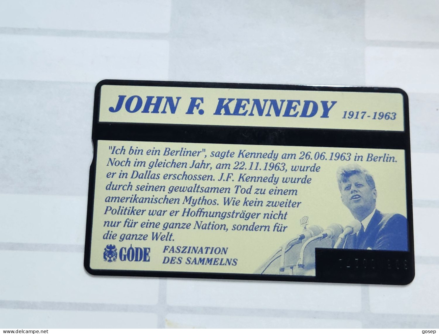 United Kingdom-(BTO-036)-J.F.KENNEDY-(64)(5units)(305K00272)price Cataloge MINT-6.00£+1card Prepiad Free - BT Emissions Etrangères