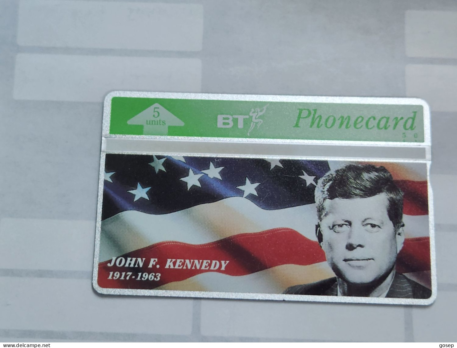 United Kingdom-(BTO-036)-J.F.KENNEDY-(65)(5units)(305K11264)price Cataloge MINT-6.00£+1card Prepiad Free - BT Overseas Issues