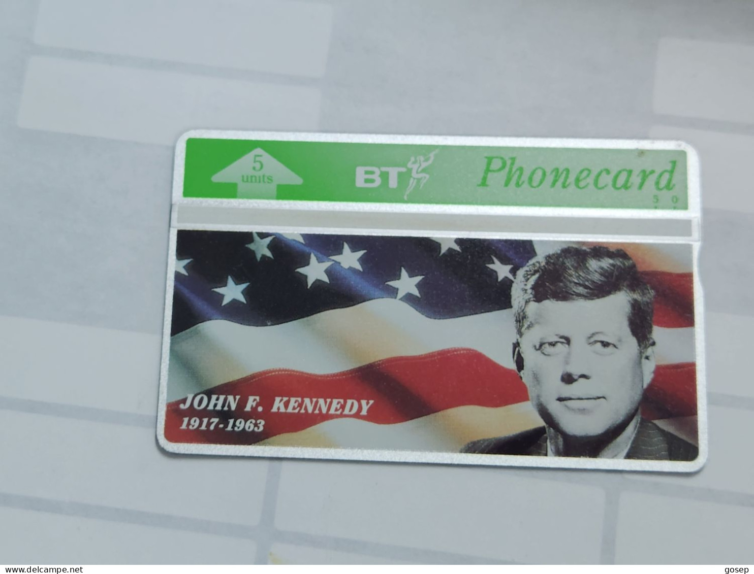 United Kingdom-(BTO-036)-J.F.KENNEDY-(66)(5units)(305K41566)price Cataloge MINT-6.00£+1card Prepiad Free - BT Übersee