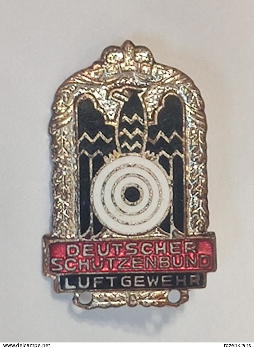 Vintage German Badge Pin Deutscher Schutzenbund LUFTGEWEHR Deutschland - Alemania