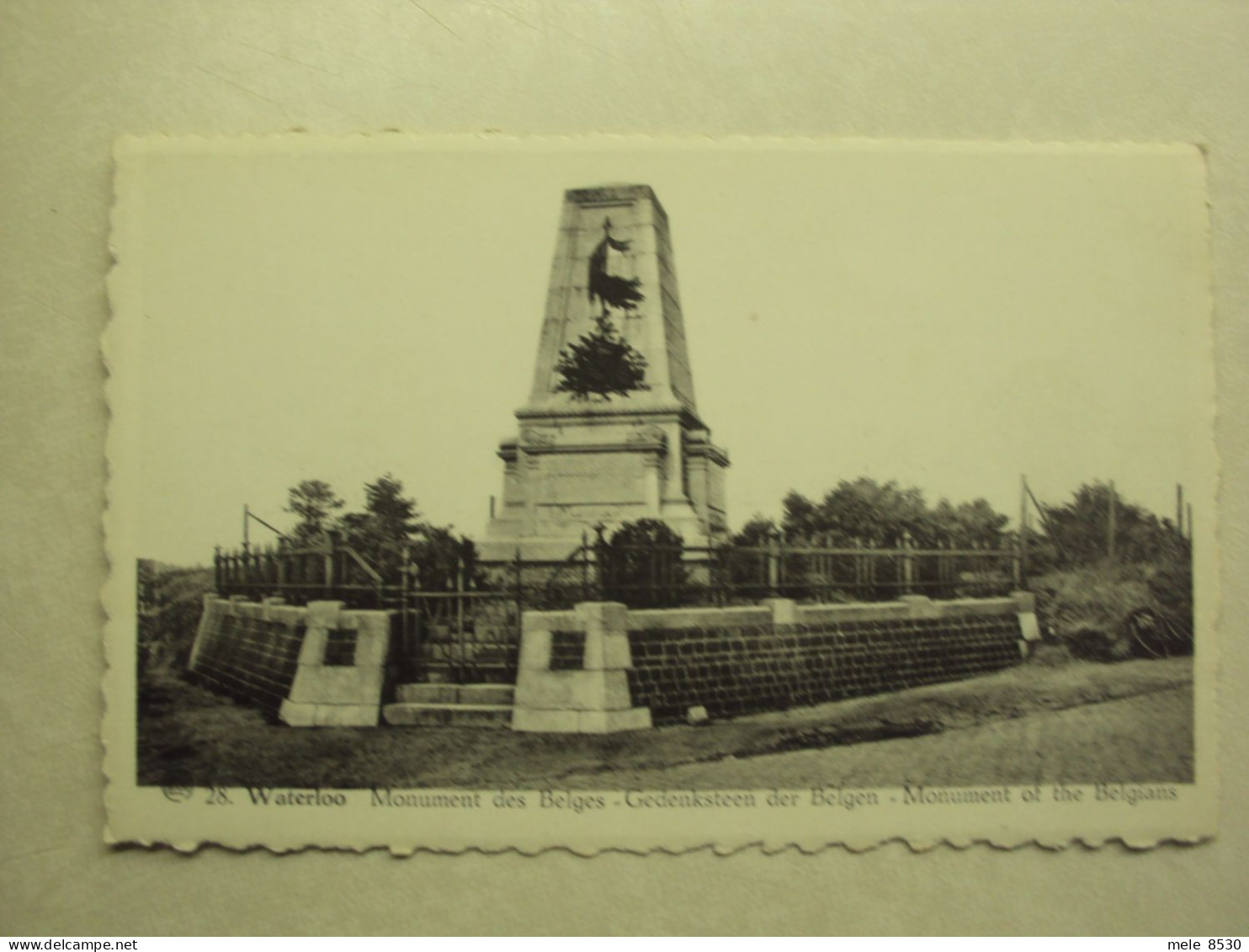 48968 - WATERLOO - MONUMENT DES BELGES - ZIE 2 FOTO'S - Waterloo