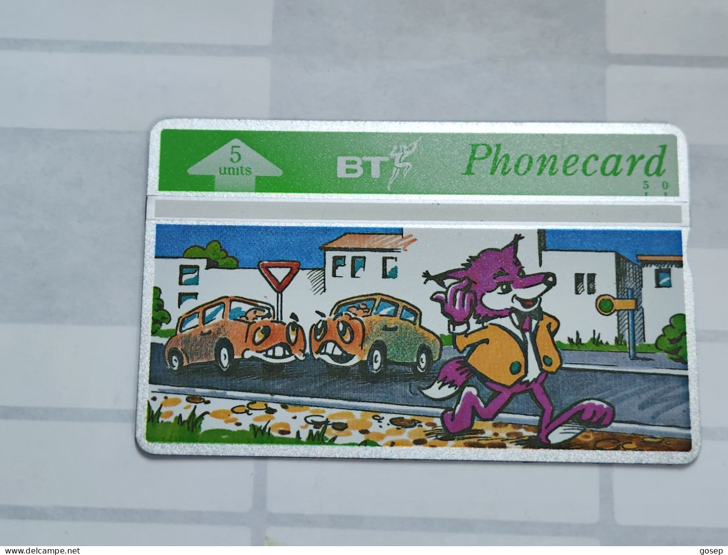 United Kingdom-(BTO-045)-Felix The Fox-Cars-(71)(5units)(326A26216)price Cataloge MINT-5.00£+1card Prepiad Free - BT Übersee